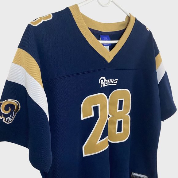 Vintage NFL Reebok St. Louis Rams Jersey Youth Large Marshall Faulk #28 Football - Picture 4 of 13